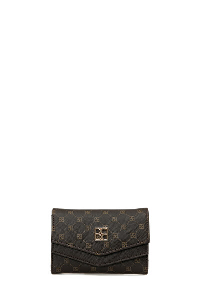 Butigo MID MONOGRAM KAPAK 5PR Kahverengi Kadın Cüzdan
