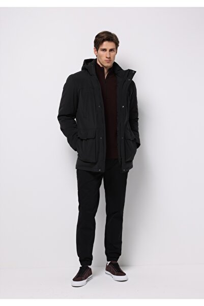 Colin's Regular Fit Erkek Siyah Kaban