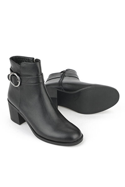 Ziya , Γυναικείες Μπότες Γνήσιο Δερμάτινο 1531020Z301 Μαύρο