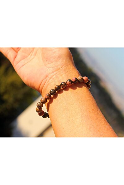 Altai Rhodonite Natural Stone Bracelet (8mm)