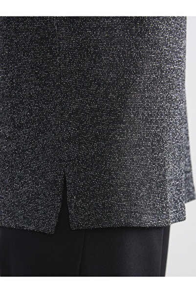 LC Waikiki Peak New Season Crew Neck Shiny Blouse