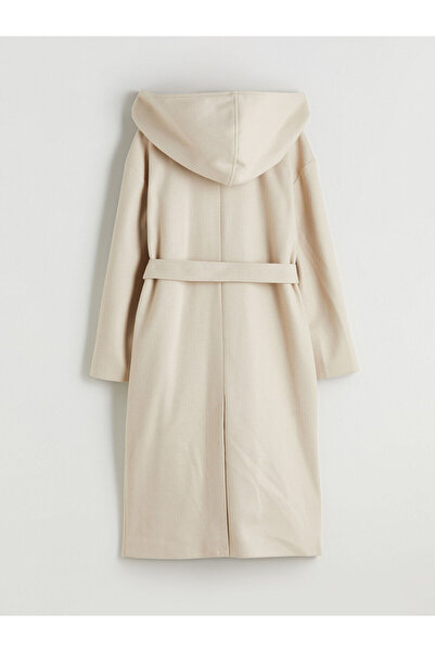 LC Waikiki Vizyon Yeni Sezon Kapüşonlu Kadın Kaşe Kaban