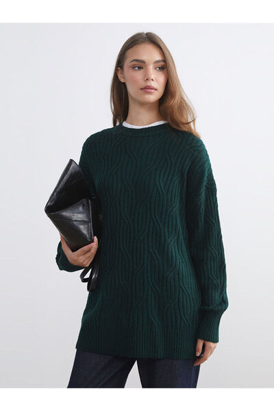 LC Waikiki Pulover de damă cu decolteu triplu cu model