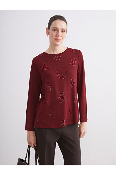 LC Waikiki Vizyon New Season Crew Neck Patterned Women's T-Shirt