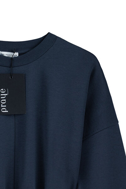 praye Πλαϊνό άνοιγμα Sweat Navy Blue