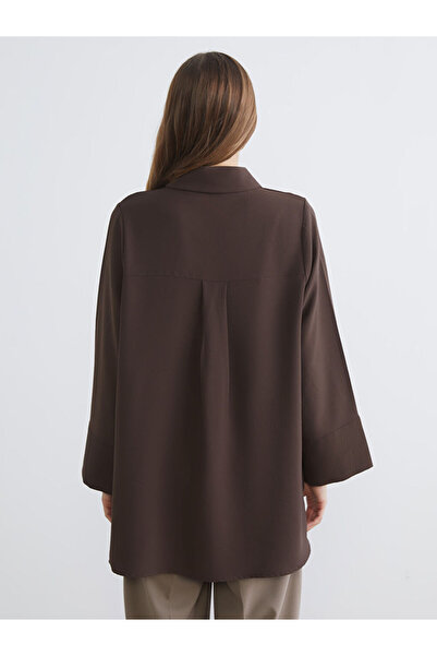 LC Waikiki Timeless Store: Timeless Recommendations |   Shirt Collar Oversized Women's Tunic