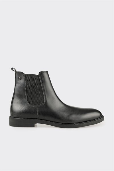 Elle Shoes Siyah Deri Erkek Günlük Bot