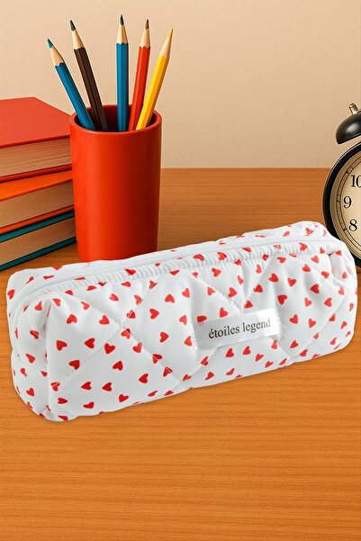 AhEs Shopping Heart Pattern Pencil Case