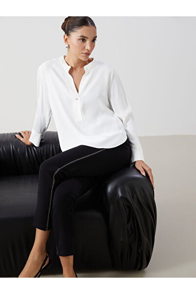 LC Waikiki White Collar Women's Blouse