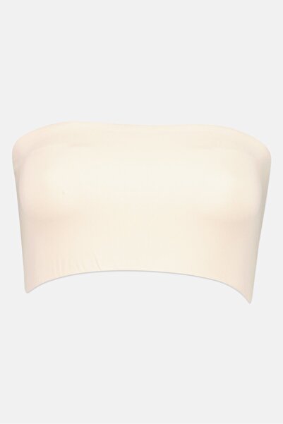 Forever 21 Women Non Padded Strapless Plain Bralette, Peach