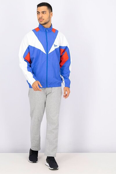 Reebok Men Classics Twin Vector Track Jacket, Blue Combo