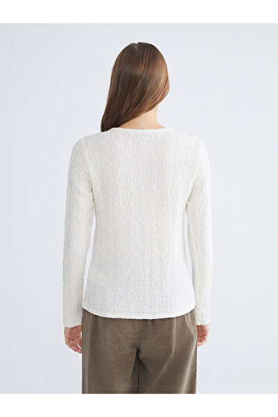 LC Waikiki Bisiklet Yaka Dokulu Kadın Hırka