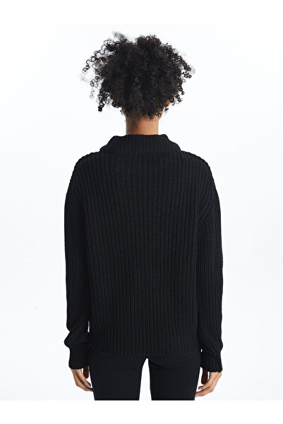 LC Waikiki Black Half Turtleneck Women's Knitwear Sweater