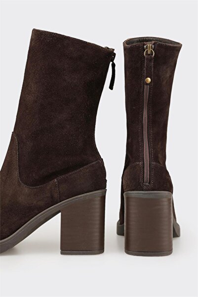 Elle Shoes Kahve Deri Kadın Günlük Bot