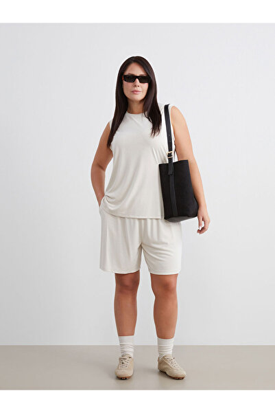 LC Waikiki Modal Blend Women's Shorts with Elastic Waist