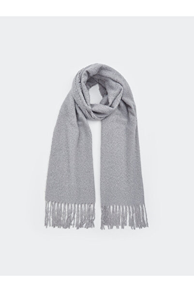 LC Waikiki Green Plain Tasseled Women's Scarf