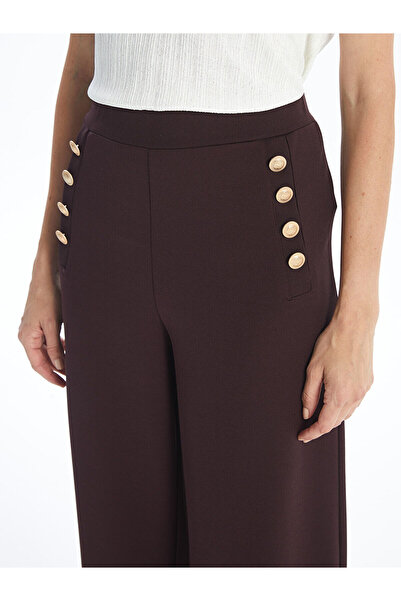 LC Waikiki Wide Leg and Elastic Waist Women's Trousers