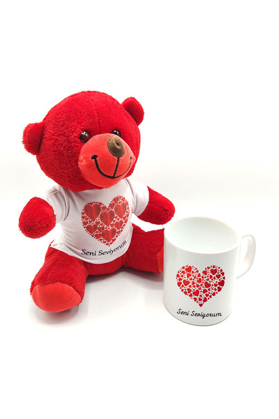 Skygo I Love You Teddy Bear and Mug Set