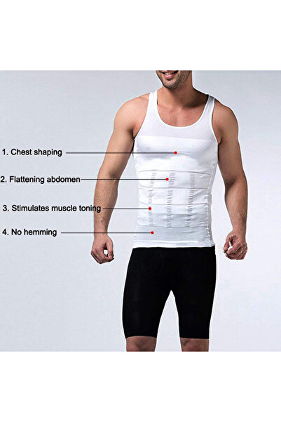 HALAMODO Men's XL Slimming Shaper Vest