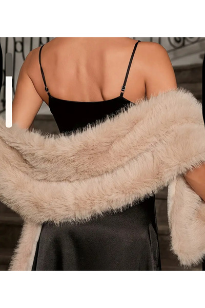 laviyonsa Designer Fur Etol & Shoulder Shawl