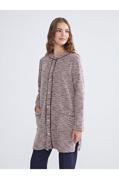 LC Waikiki Özmarka New Season Crew Neck Women's Knitwear Cardigan