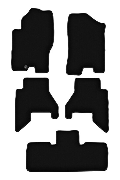 Other Covorașe BASIC negre din velur pentru: Nissan Pathfinder cu 7 locuri (î...