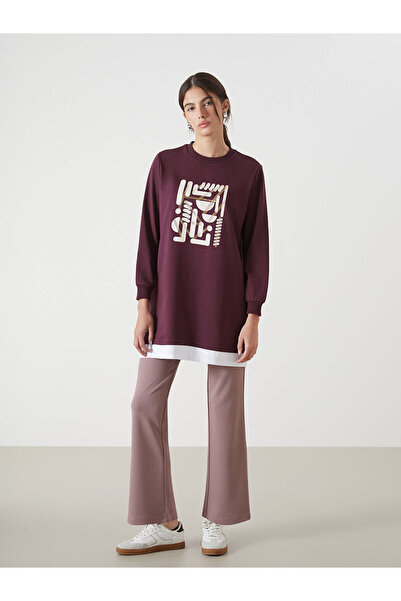 LC Waikiki Pink Women's Sweatpants with Elastic Waist