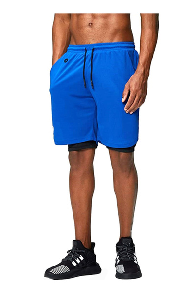 HALAMODO Athletic Shorts Large - 2-In-1
