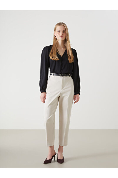 LC Waikiki Peak New Season Women's Belted Straight Trousers