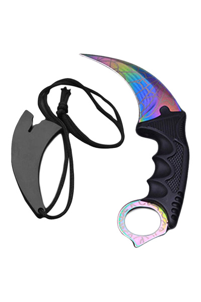 HALAMODO سكين كاونتر سترايك للتخييم التكتيكي الذي لا يتلاشى أبدًا أثناء اللعب