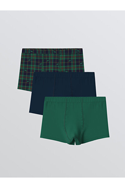 LC Waikiki Vizyon Yeni Sezon Baskılı Erkek Çocuk Boxer 3'lü