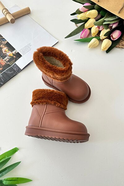 Minigimin Cicileri Μπότες βροχής με γούνινο χρώμα για το μικρό μου - Μαύρο