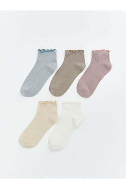 LC Waikiki Sparkling Choices Women's Plain Booties Socks 5-Pack from Shining ...