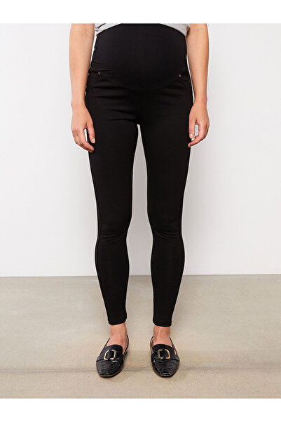 LC Waikiki Plain Maternity Leggings with Abdominal Panel