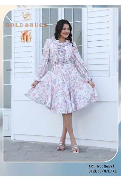 JAWAN one فستان مشجر قصير