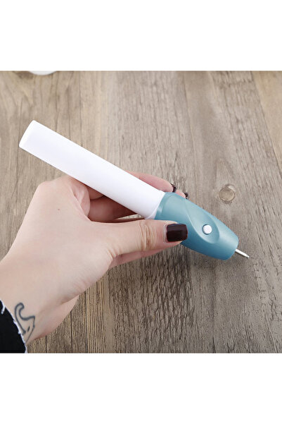 HALAMODO قلم نقش كهربائي باللونين الأبيض والأزرق