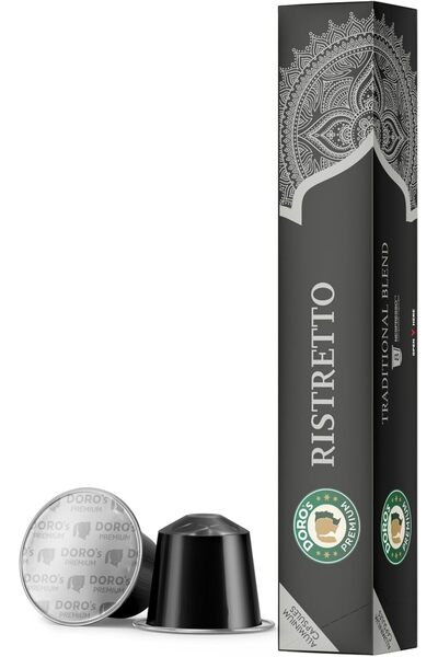 DORO'S PREMIUM كبسولات قهوة ريستريتو (8 كبسولات)