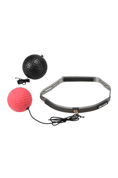 HALAMODO كرة تدريب الملاكمة لردود الفعل، كرة تدريب بمستويين مع شريط امتصاص العرق