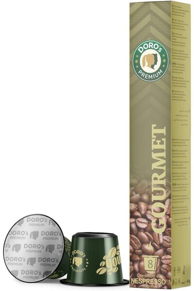 DORO'S PREMIUM كبسولات قهوة دورو الفاخرة الفاخرة (8 كبسولات، 48 جم)
