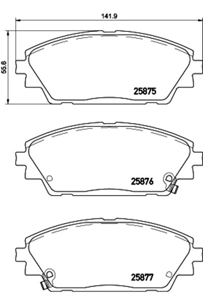 Brembo Set Placute Frana Frana Disc Mazda 3 Mazda (Changan) 3 Axela