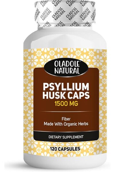 Oladole Natural قشر السيليوم، 120 كبسولة