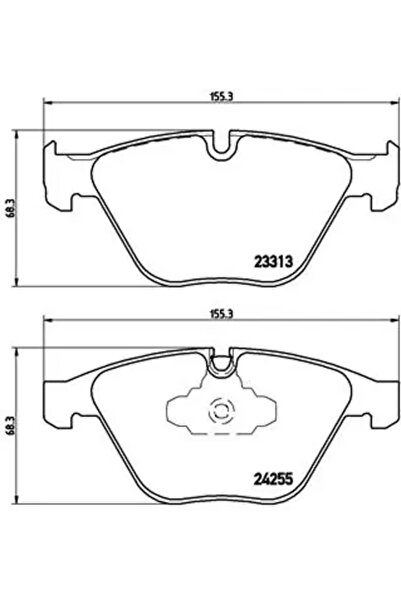 Brembo Set Placute Frana Frana Disc Bmw 3/X1 Bmw (Brilliance) 3 Series/X1