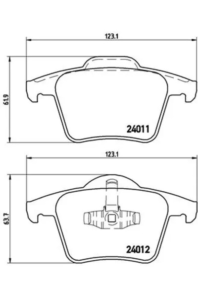 Brembo Set Placute Frana Frana Disc Volvo XC90 1 Volvo Asia Xc Classic