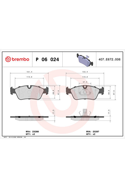 Brembo Set Placute Frana Frana Disc Bmw 3