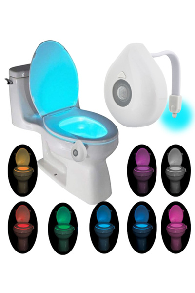 Other Lampă LED cu senzor de mișcare pentru toaletă - 8 culori, senzor crepus...