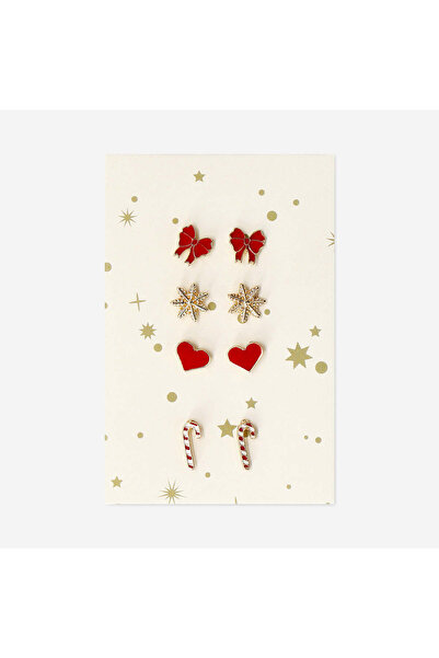 Flying Tiger Copenhagen 4'lü Yılbaşı Temalı Küpe