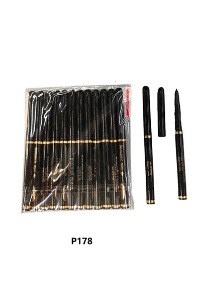 KIERA Set 12 Creioane de Sprancene Negru