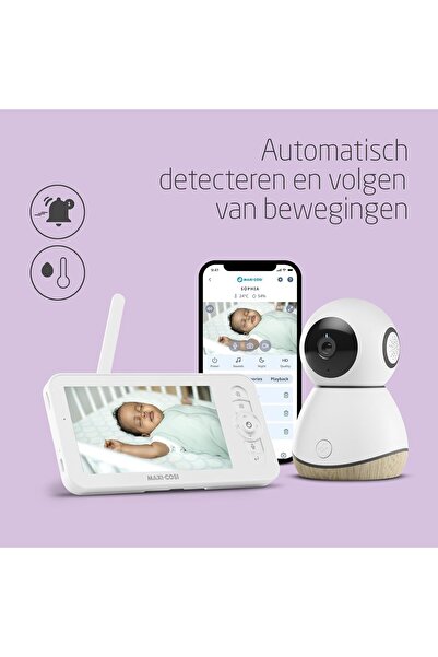 MAXİ-COSİ See Pro Baby Monitor (CryAssist, PTZ, 2K, Wireless, White)