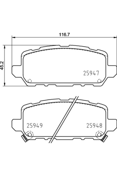 Brembo Комплект накладки за дискови спирачки Acura (GAC) Cdx Honda Accord 9 S...