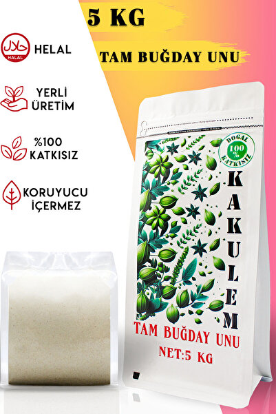 Kakulem SERTİFİKALI Tam Buğday Unu 5 KG Özü Yüksek Ata Tohum